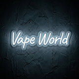 Vape World · LED Neon — Weiß