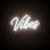 Vibes · LED Neon — Weiß