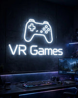 VR Games · LED Neon — Weiß