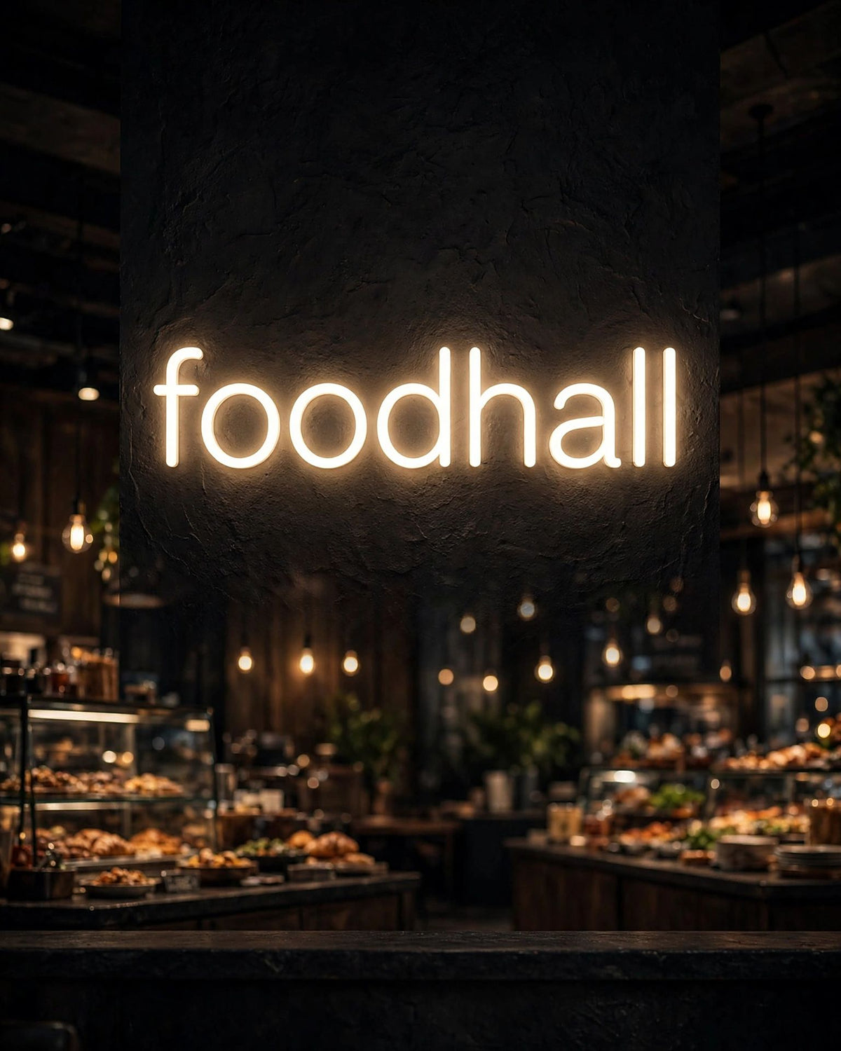 foodhall · LED Neon — Warmweiß