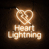 Heart Lightning · LED Neon — Warmweiß