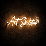 Art Skeleton · LED Neon — Warmweiß