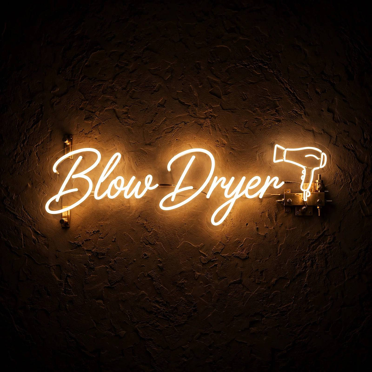 Blow Dryer · LED Neon — Warmweiß