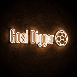 Goal Digger · LED Neon — Warmweiß
