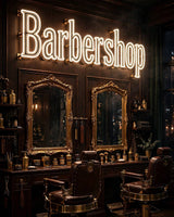 Barbershop · LED Neon — Warmweiß