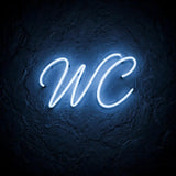 WC · LED Neon — Blau