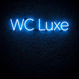 WC Luxe · LED Neon — Blau