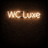 WC Luxe · LED Neon — Warmweiß