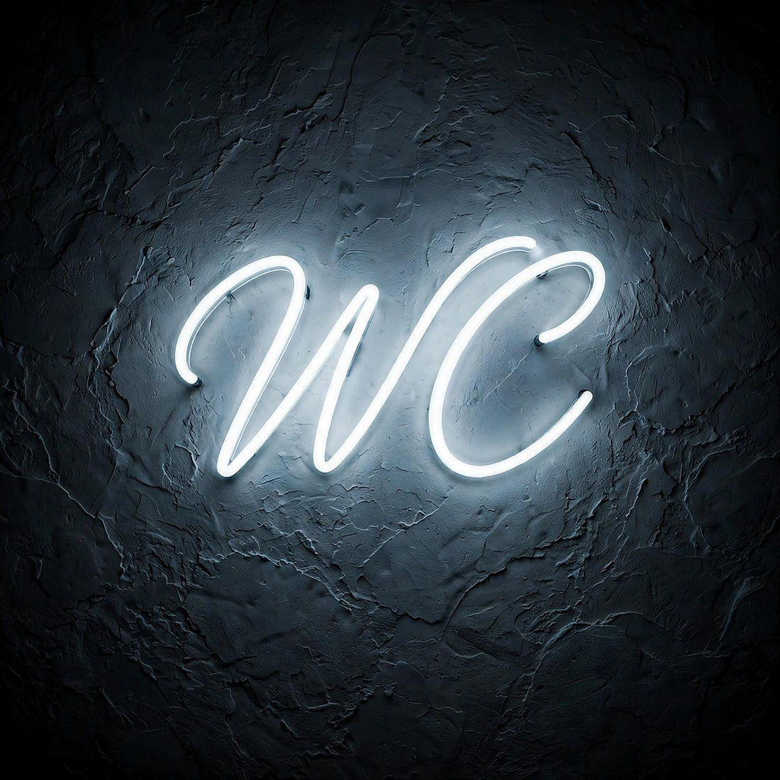 WC · LED Neon — Weiß