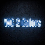 WC 2 Colors · LED Neon — Blau