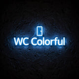 WC Colorful · LED Neon — Blau