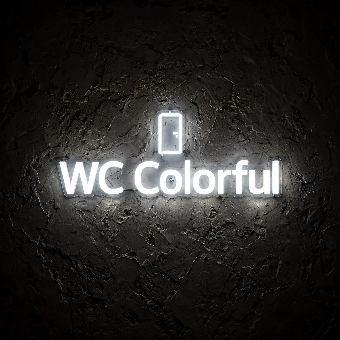 WC Colorful · LED Neon — Weiß