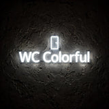WC Colorful · LED Neon — Weiß