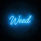 Weed · LED Neon — Blau