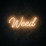 Weed · LED Neon — Warmweiß