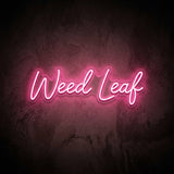 Weed Leaf · LED Neon — Pink