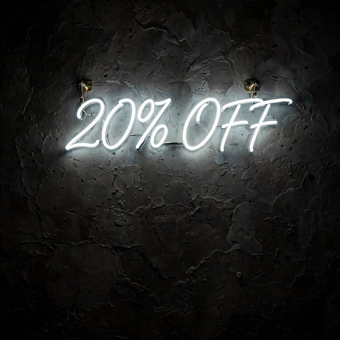 20% OFF · LED Neon — Weiß