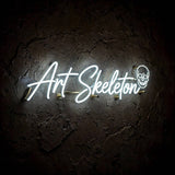 Art Skeleton · LED Neon — Weiß