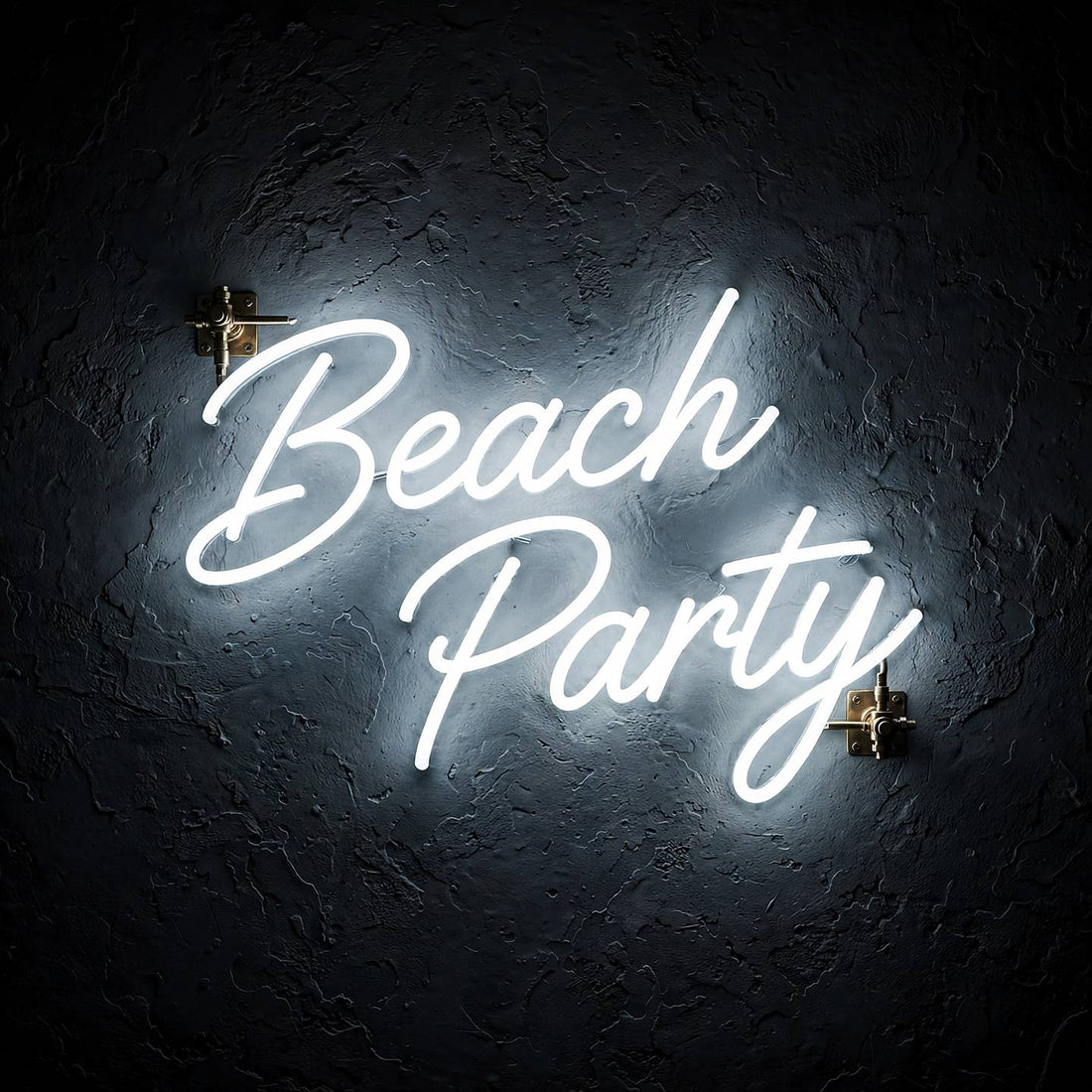 Beach Party · LED Neon — Weiß
