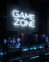 Game Zone · LED Neon — Weiß