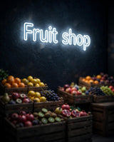 Fruit shop · LED Neon — Weiß