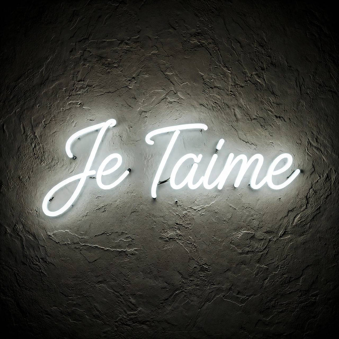 Je Taime · LED Neon — Weiß