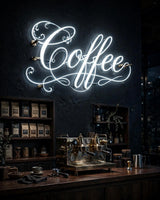 Coffee · LED Neon — Weiß