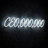 CEO,OOO,OOO · LED Neon — Weiß