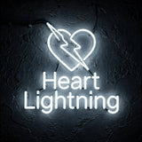 Heart Lightning · LED Neon — Weiß