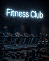 Fitness Club · LED Neon — Weiß