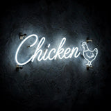 Chicken · LED Neon — Weiß