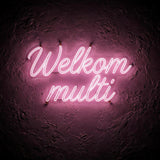 Welkom multi · LED Neon — Pink