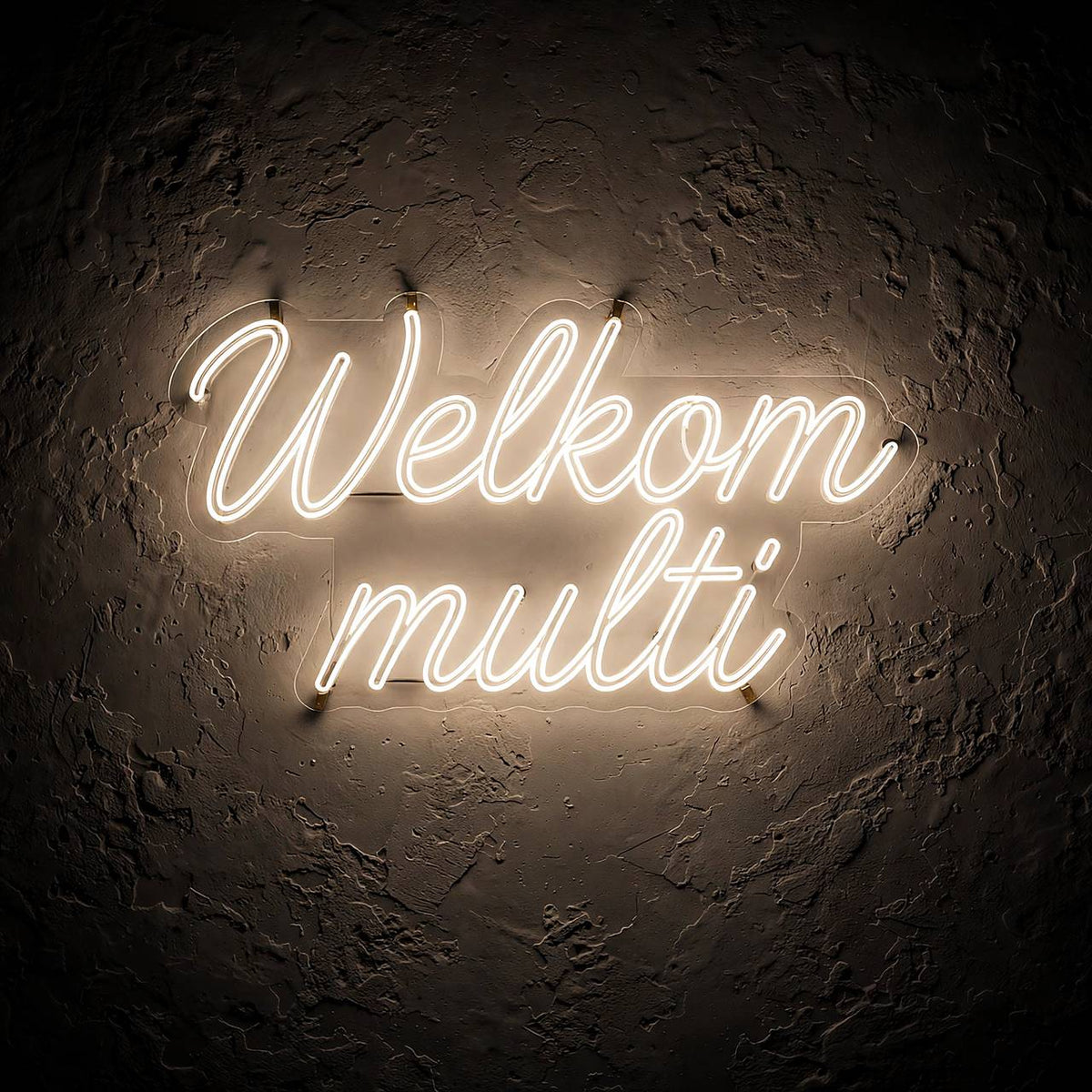 Welkom multi · LED Neon — Warmweiß