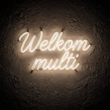 Welkom multi · LED Neon — Warmweiß