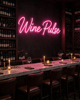 Wine Pulse · LED Neon — Pink