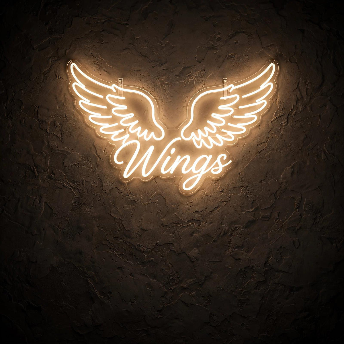 Wings · LED Neon — Warmweiß