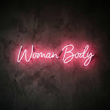 Woman Body · LED Neon — Pink