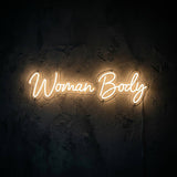 Woman Body · LED Neon — Warmweiß