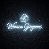 Women Gorgeous · LED Neon — Weiß