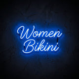 Women Bikini · LED Neon — Blau