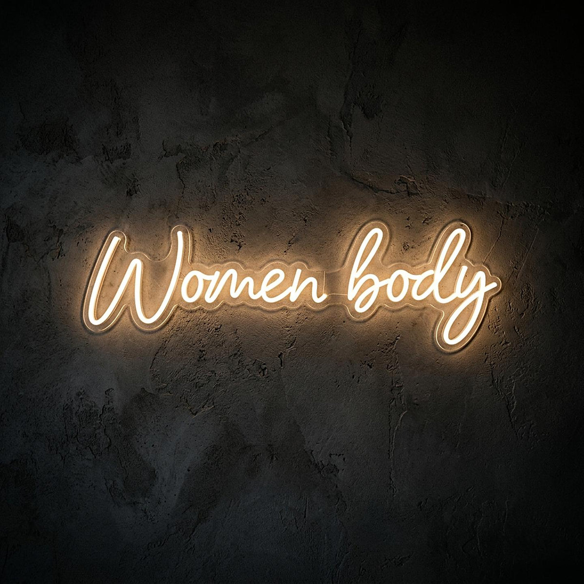Women body · LED Neon — Warmweiß