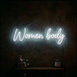 Women body · LED Neon — Weiß