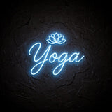 Yoga · LED Neon — Blau